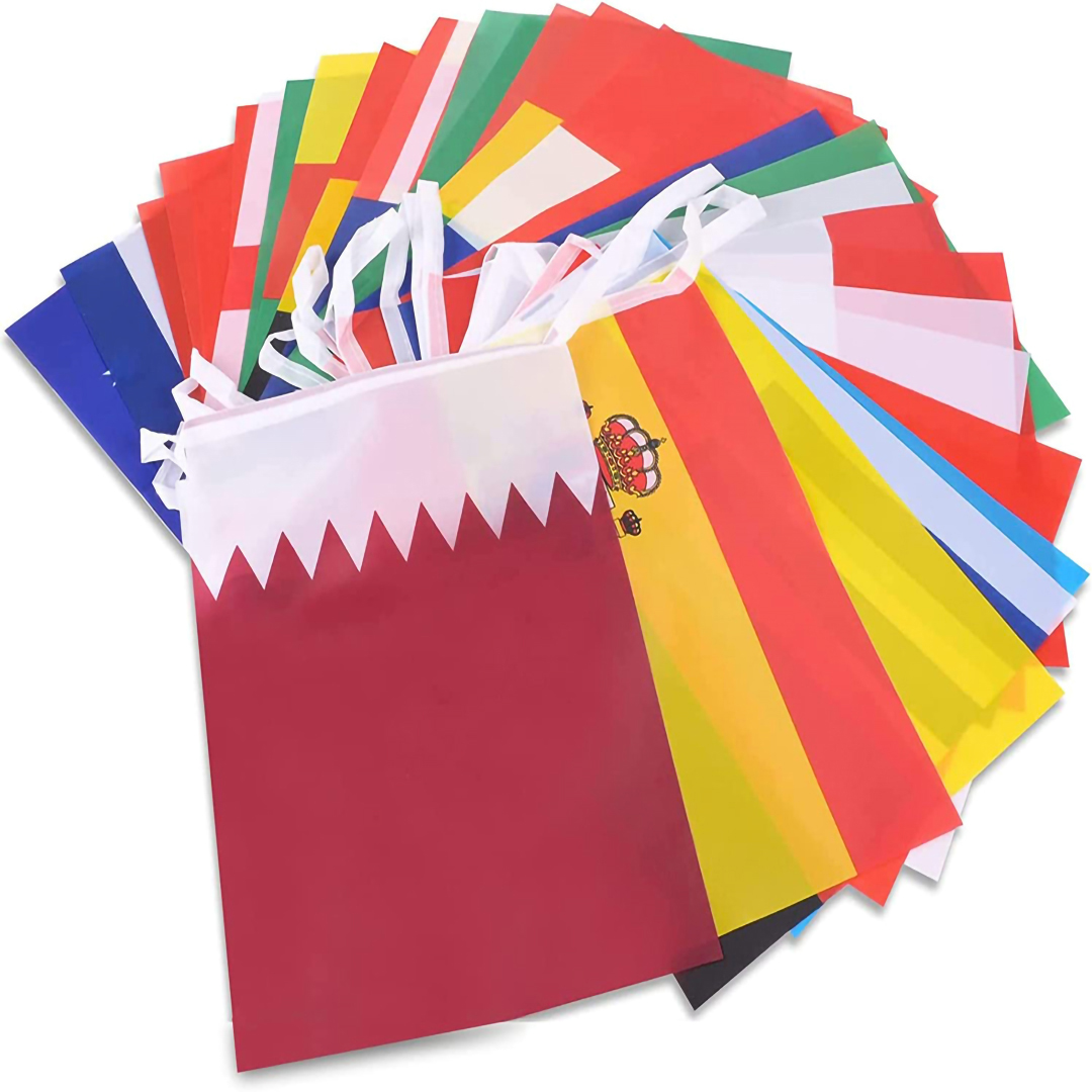 61qLEb13lbL._AC_SL1500_.jpg Strip Flags 21m Fabric Bunting for 2026 FIFA World Cup with 48 FIFA WORLD CUP 2026 countries flags 28x20cm Flags, Suitable for Cafe & Restaurants, Clubs, Bar, Party, Events Decorations. - Image 1