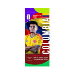 FIFA World Cup Branding Roof Hanging Flag W/PIPE-COLOMBIA