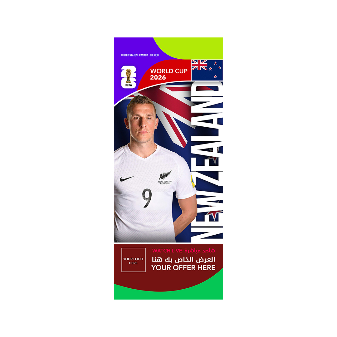 New-Zealand_-roof-hanging-flags-(50x100cm) FIFA World Cup Branding Roof Hanging Flag W/PIPE-NEW ZEALAND - Image 1