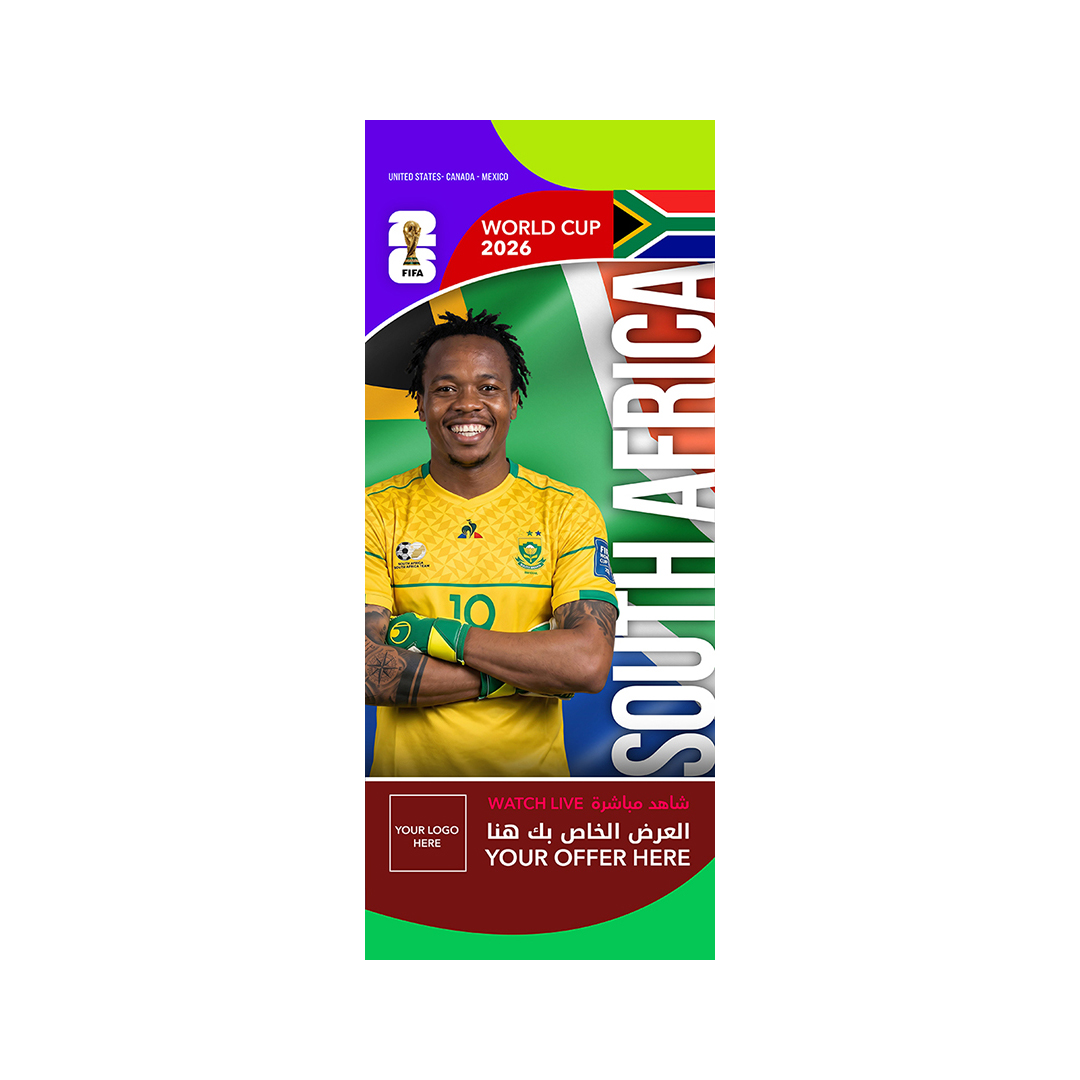 South-Africa_-roof-hanging-flags-(50x100cm) FIFA World Cup Branding Roof Hanging Flag W/PIPE-SOUTH-AFRICA - Image 1